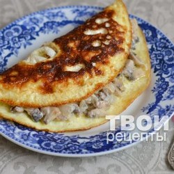 Омлет с грибами