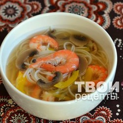 Суп с креветками