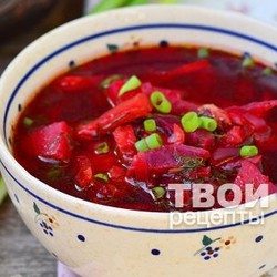 Суп рыбный со свеклой