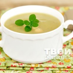 Суп из кабачков с фасолью