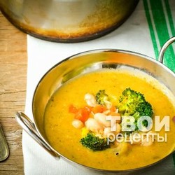 Суп из капусты брокколи