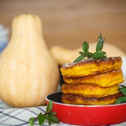 Тыквенные оладьи с картофелем - рецепт RussianFood