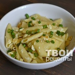 Макароны с яйцом