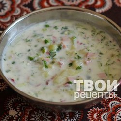 Окрошка на сыворотке