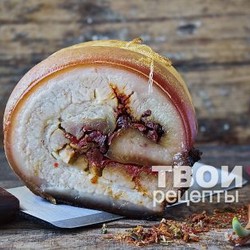 Рулет из свиной брюшины