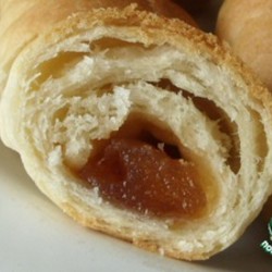 Постные дрожжевые рогалики