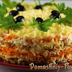 Салат французский с яблоком и морковью рецепт с сыром