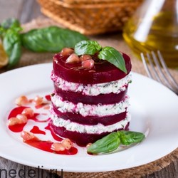 14. Вяжуще-свежий .Салат из свеклы “Наполеон”