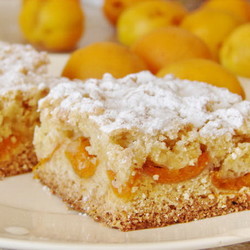 Тёртый пирог с абрикосами