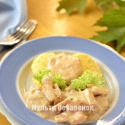 Курица в сметане в мультиварке