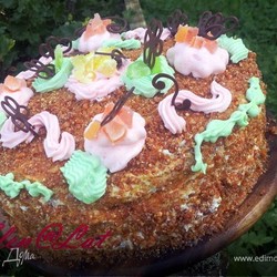 Торт "Вацлавский" по ГОСТу . Ингредиенты: разрыхлитель, какао, молоко