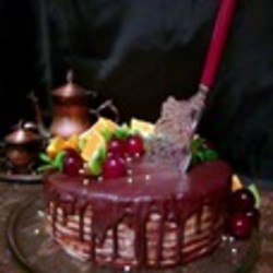 Постный торт "Спартак" с кокосовым кремом