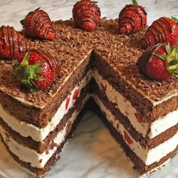Торт "Райская Клубничка" / Strawberry Cake Recipe / Торт С Клубникой / Клубничный Торт