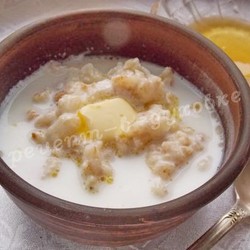 Овсяная каша с молоком в духовке