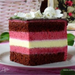 Торт "Дивный сад". Ингредиенты: шоколад черный горький, яичные желтки, яблоки