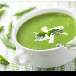 Крем суп из горошка