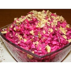 Свекольно-грушевый салат с сыром. Интересный вкус из обычных продуктов.