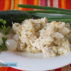 Плов с курицей в мультиварке