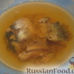 Заливное  из консервированной рыбы