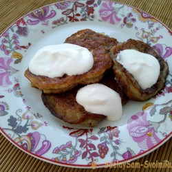 Банановые оладьи без муки и молока