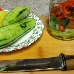 Быстрый салат в банке