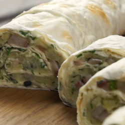 Рулет из лаваша с СЕЛЁДКОЙ