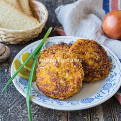 Куриные котлеты с творогом