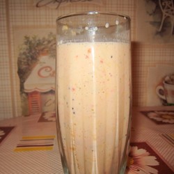 Смузи из клубники и банана с семен.льна