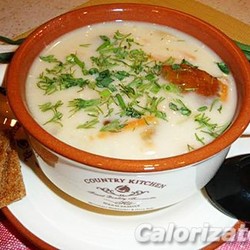 Сырный суп с белыми грибами