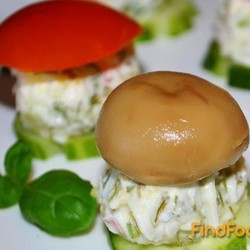 Закуска Грибочки рецепт с фото