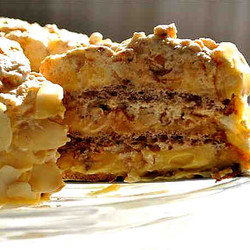 Торт египетский,диетический вариант:без муки,сахара и масла