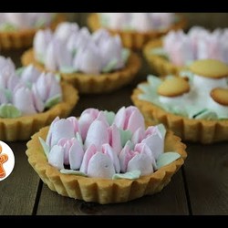 Пирожные Корзиночки с Белковым Заварным Кремом по ГОСТу