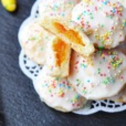 Пасхальное творожное печенье с курагой