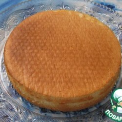 бисквит 4 яйца100 г сахара+130 г муки высокий