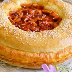 пирог с сыром и курицей