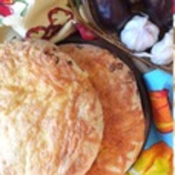 Лепешки с баклажанами и сыром