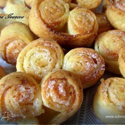 Печенье "Творожные завитки". Ингредиенты: сахар, сливочное масло, маргарин сливочный