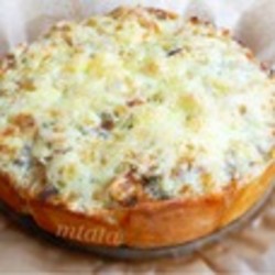 Мясной пирог из рулетиков