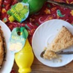 Насыпной лимонный пирог