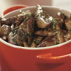 Печенка по-строгановски, пошаговый рецепт с фото