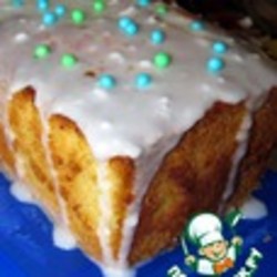 Лимонный кекс с глазурью