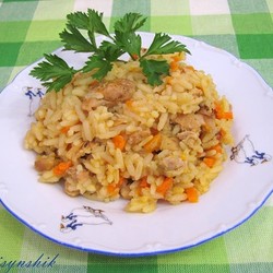 Курица с рисом а-ля плов в медленноварке