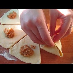 Рогалики с Арахисом/ Сладкая вкуснятина к чаю