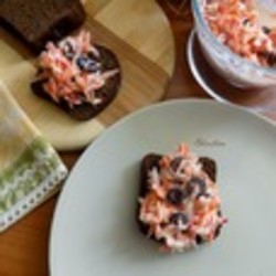 Закуска из редиса и моркови