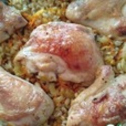 Перловка с курицей в духовке "Удивительная"