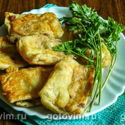 Ленивые чебуреки в духовке. Рецепт с фото