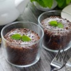 Овсяно-шоколадные кексы в микроволновке