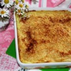 Картофельное пюре, запеченное с чесноком и сыром