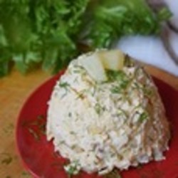 Салат с ананасом и картофелем