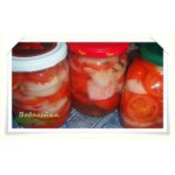 Салат из томатов и лука(мой)